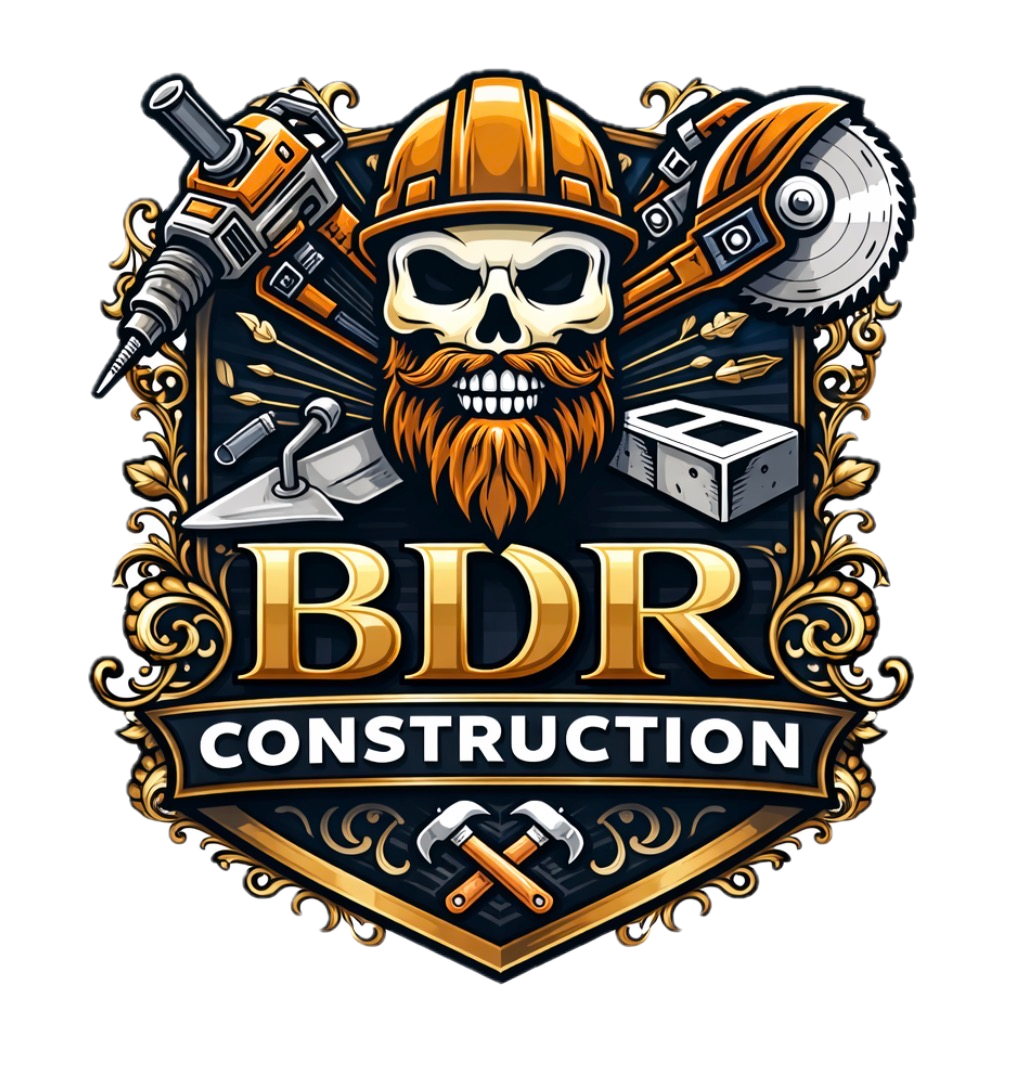 BDR Construction crest logo