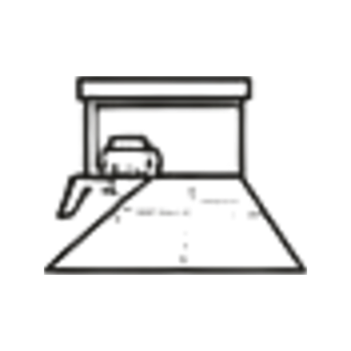 Line icon for driveway work